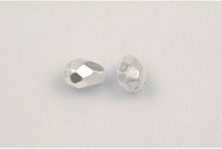 Fire Polished Pears 7 x 5 mm Crystal AB FP00030 (Белый)