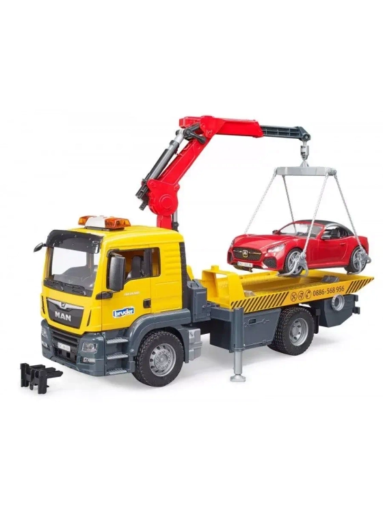 Эвакуатор MAN TGS с машинкой Bruder 03750
