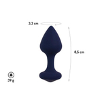 Анальная пробка Exo, цвет тихоокеанский синий  (CORE) (M)