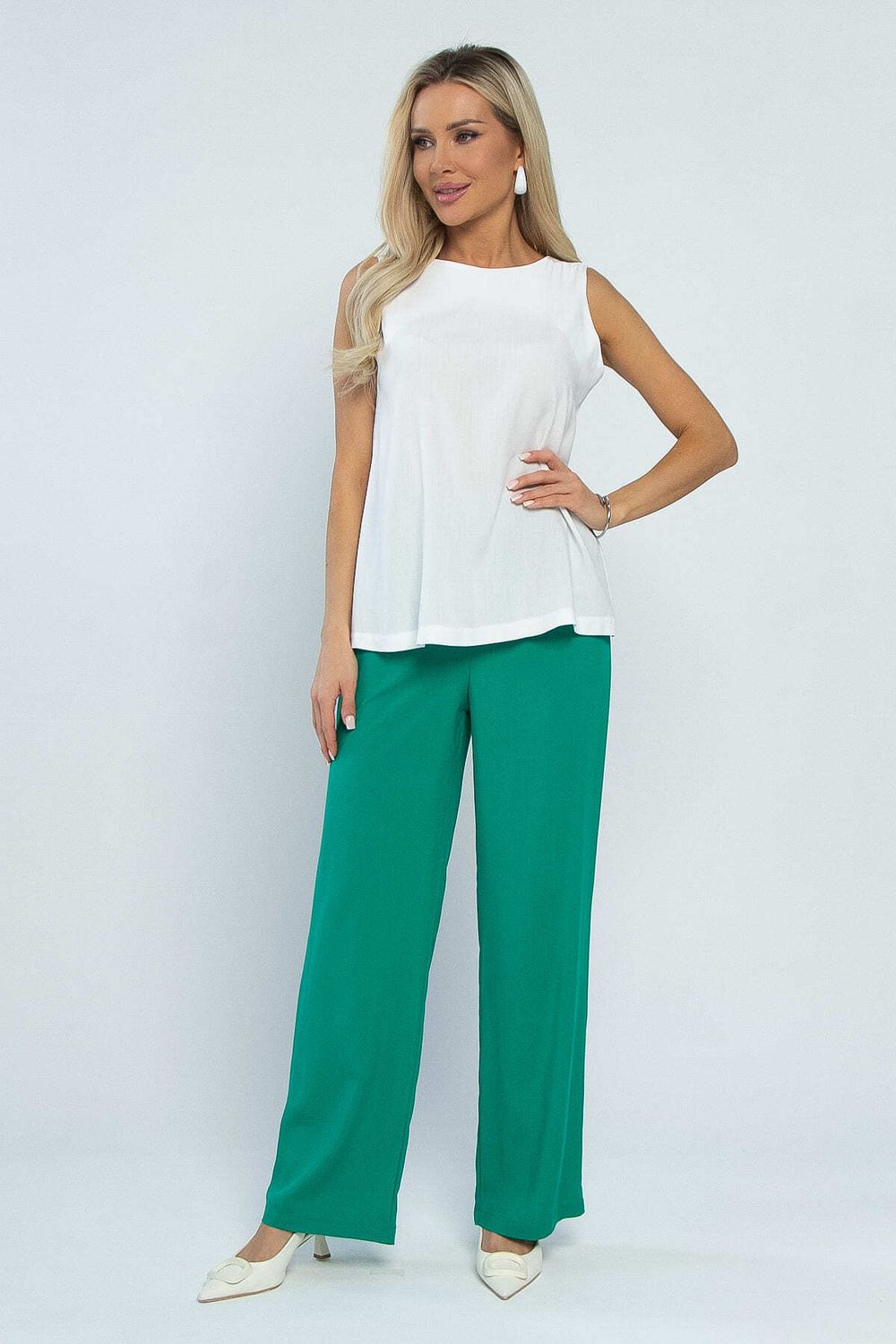 Костюм Фиби (бело-зеленый) К13483-25М LT Collection