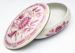 nan OVALE 2 A/021 ANEMONEШкатулка 15х9 Cre Art Белый / Розовый / Золотой