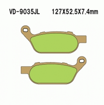 Колодки тормозные Vesrah VD-9035JL (MCB814 FDB2251)