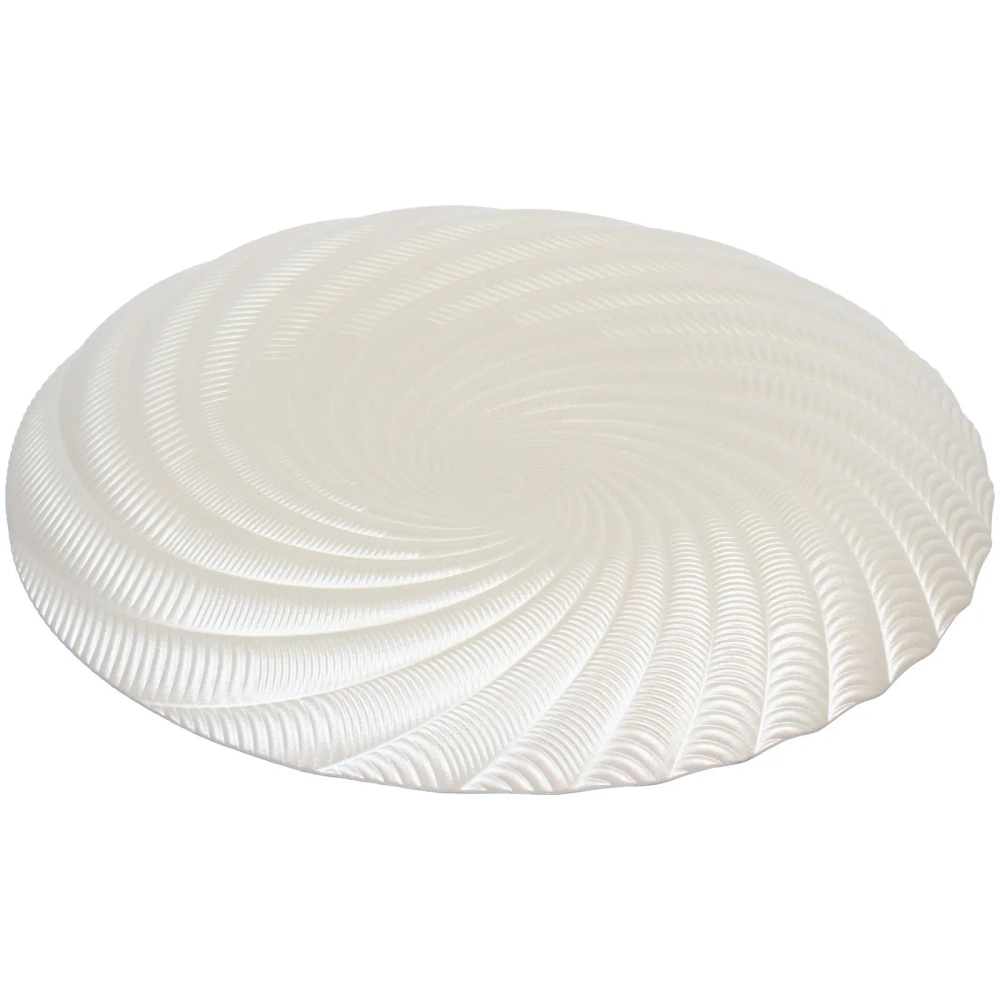 Тарелка стеклянная «Фьюжн» 27см перламутр