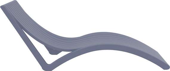 Шезлонг Slim серый