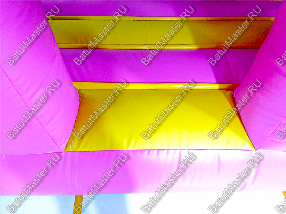 Коммерческий надувной батут "Мороженое розовое" 6*4*2,8 м