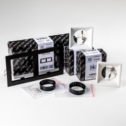 D5270606BMOD Светильник DOMINO QUADRO под LED модуль/лампу МR16 (214527+214506+214506+214007+214007)