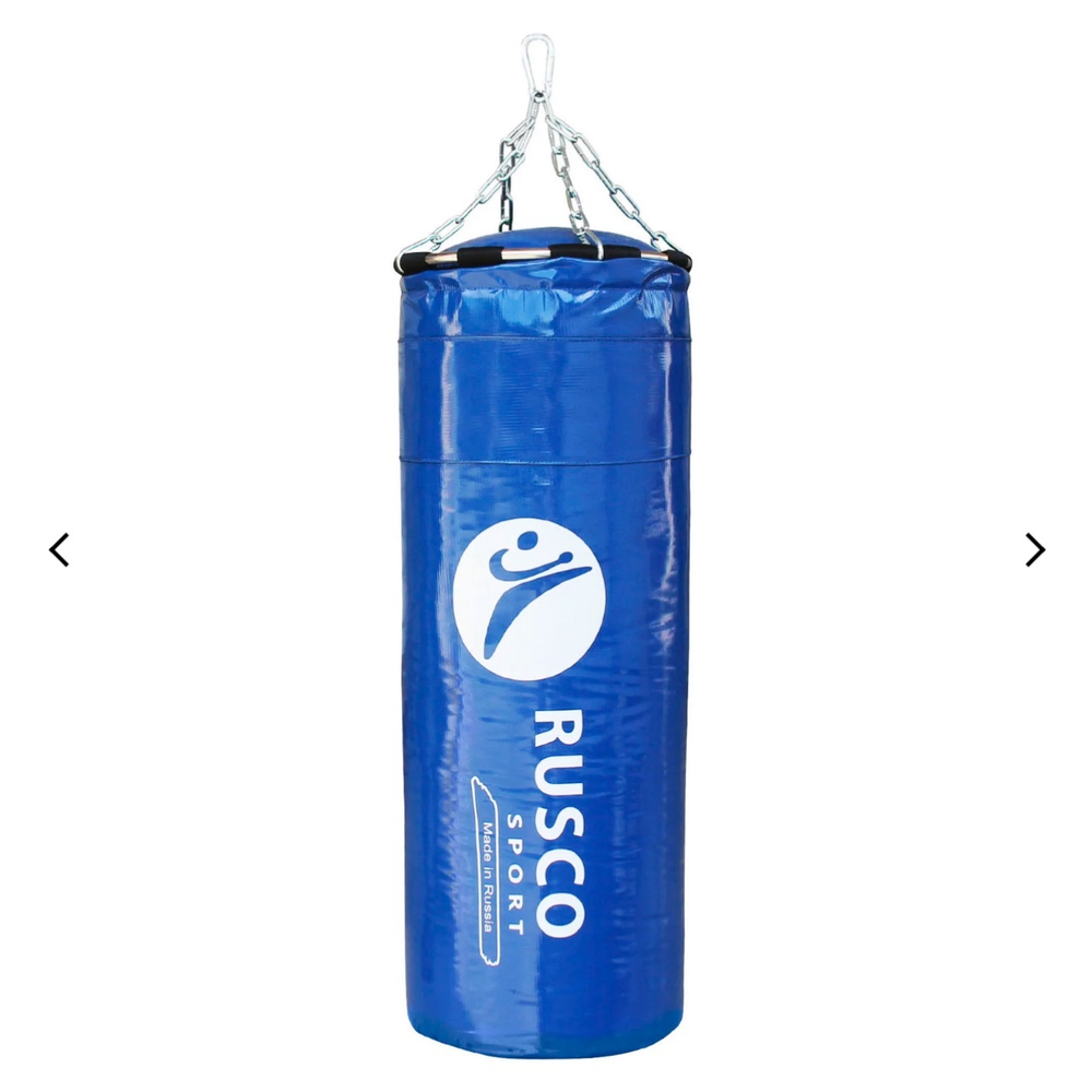 Мешок бокс."RuscoSport" Вес 55 кг(+/- 5кг),180 см, d35 (черный, красный, хаки, синий)