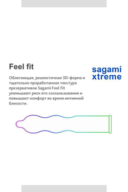 Японские презервативы Sagami Extreme Feel Fit – супер облегающие