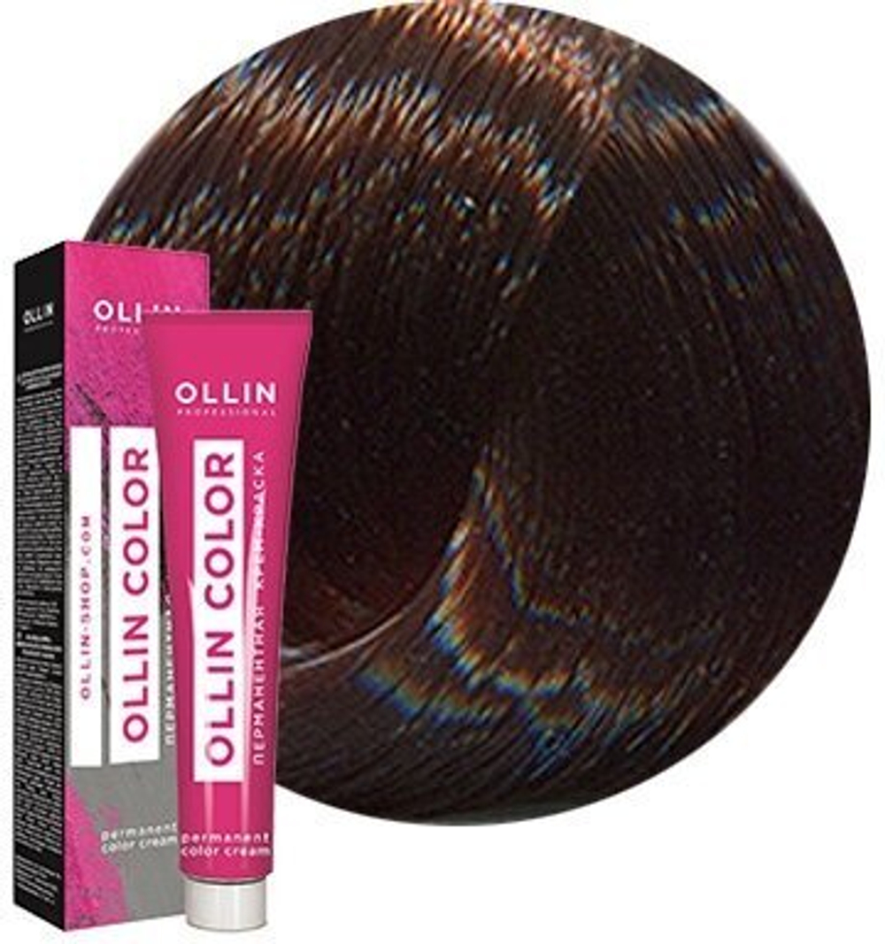 OLLIN COLOR 5/71 светлый шатен коричнево-пепельный 60мл Перманентная крем-краска для волос