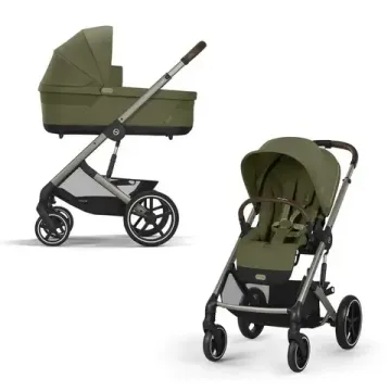 Коляска 2 в 1 Cybex Balios S Lux 2025 (Moss Green/Taupe)