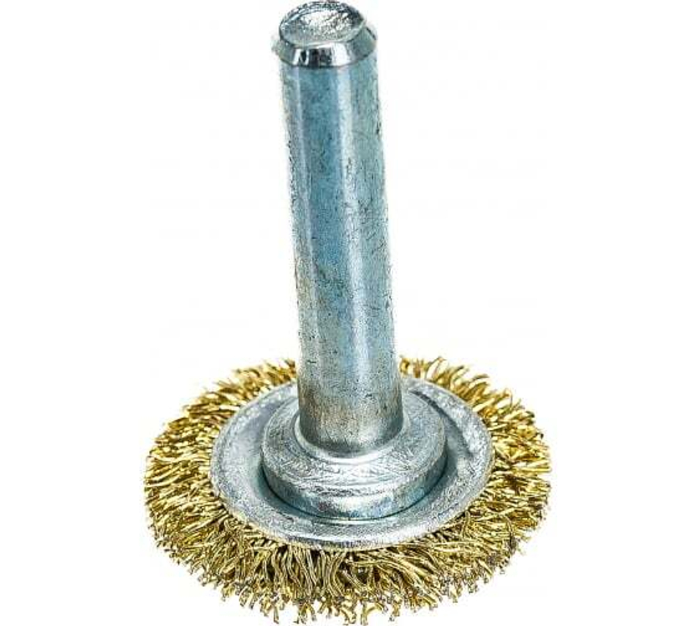 ЩЕТКА Д/ДРЕЛИ 30ММ ПЛОСКАЯ ЛАТУН/ВИТАЯ MATRIX 74440