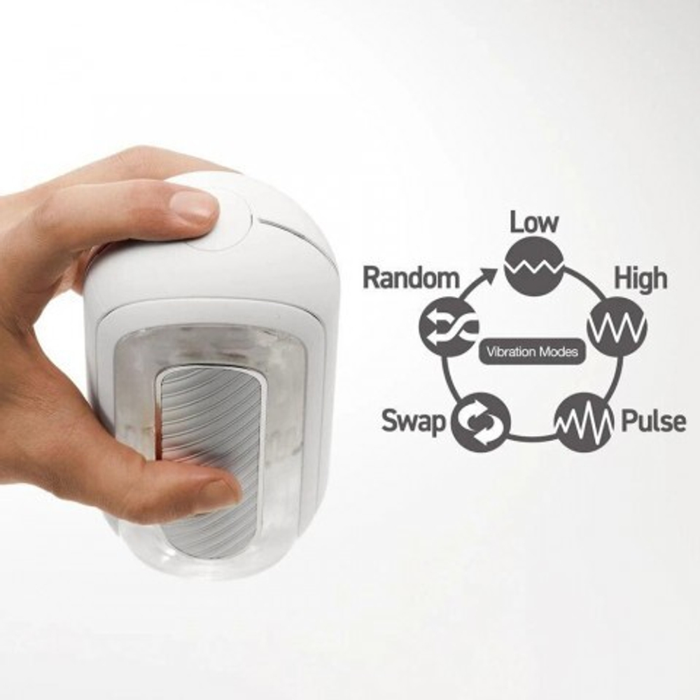 Мастурбатор Tenga Flip Zero Gravity с вибрацией, белый
