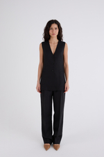 Жилет Анаис удлинённый изо льна 100%