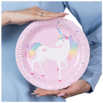 Тарелки бумажные «Единорог дивный», 17/23 см, 6 шт