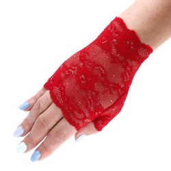 Перчатки в сеточку, митенки