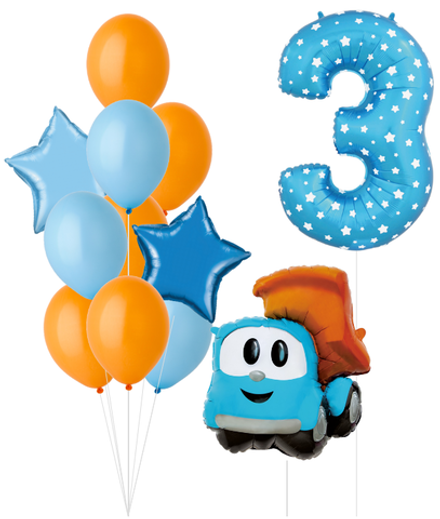 Набор шаров Грузовичок Лёва (3 годика) | 0100