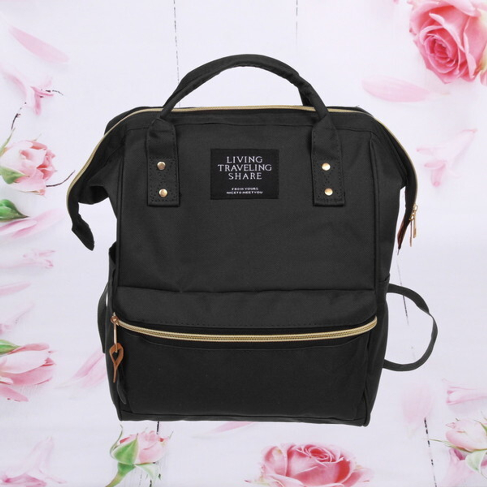 Рюкзак городской «Fashion city», цвет черный, 34*26*17см