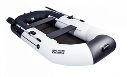 Гребная лодка ПВХ ТАЙМЕНЬ N-270 "Комби" серый-чёрный