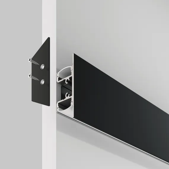 Алюминиевый профиль накладной 18x48 (Черный, 2 м), ALM-1848-B-2M Led Strip alm-1848-b-2m