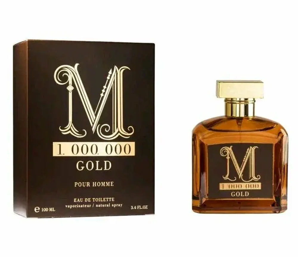 Туалетная вода для мужчин "CLASSIC M 1. 000. 000 GOLD" 100мл Россия