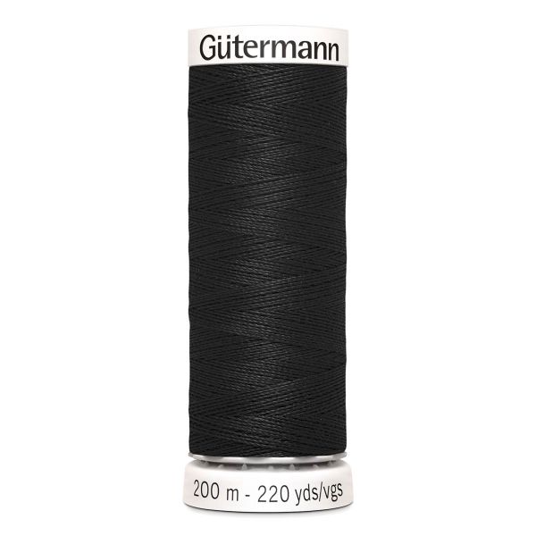 Нитки универсальные Gutermann Sew-all 100 (200 метров), 5 кат. | _000 черный