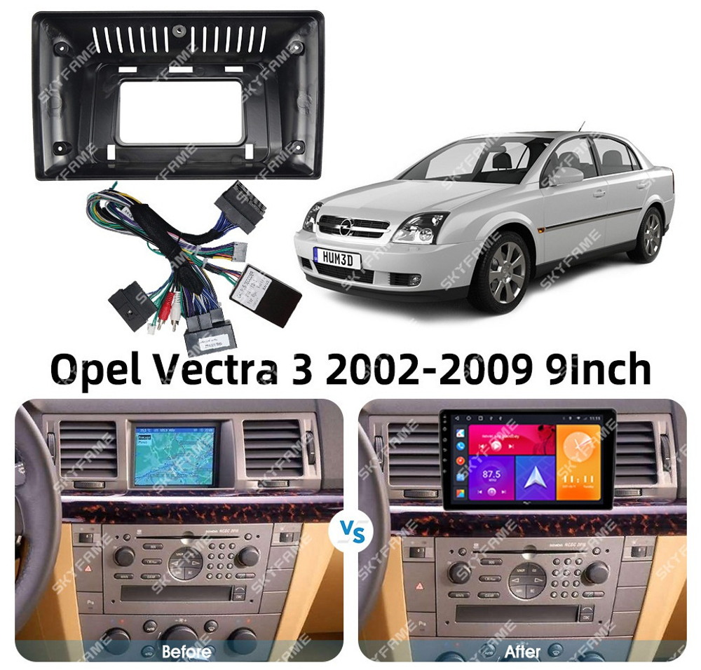 Магнитола для Opel Vectra 2002-2008 - Carmedia SF-9312 (кнопки и крутилки), Android 12, TS10,  CarPlay, 4G SIM-слот