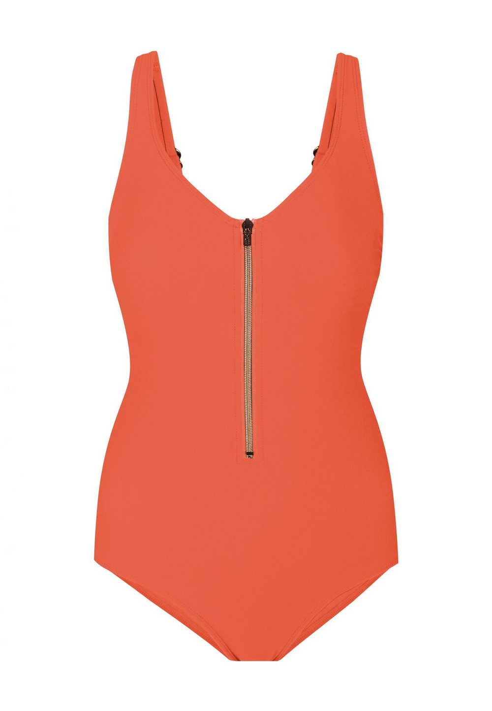 Сплошной купальник без косточек ZIPPER SWIMSUITS