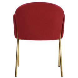 Стул Raspy, велюр, бордовый