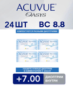 Двухнедельные контактные линзы Acuvue Oasys (комплект 24 линзы)