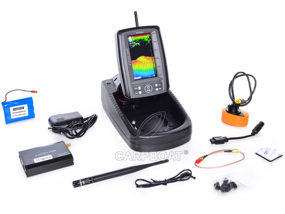 Беспроводной цветной эхолот Toslon FISH-FINDER TF-520 li-ion