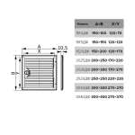 Решетка вентиляционная пластик, 200х300 мм, с дверцей, бел, Эра, 2030ДФ
