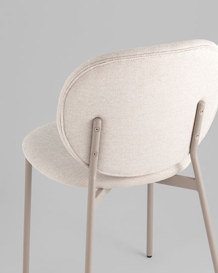 Стул обеденный Pip бежевый кремовые ножки NP