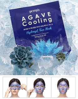 Petitfee Agave Cooling Hydrogel Face Mask охлаждающая гидрогелевая маска для лица с агавой