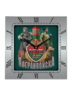 Сувенир и подарок часы 100 лет пограничным войскам Декор для дома, подарок