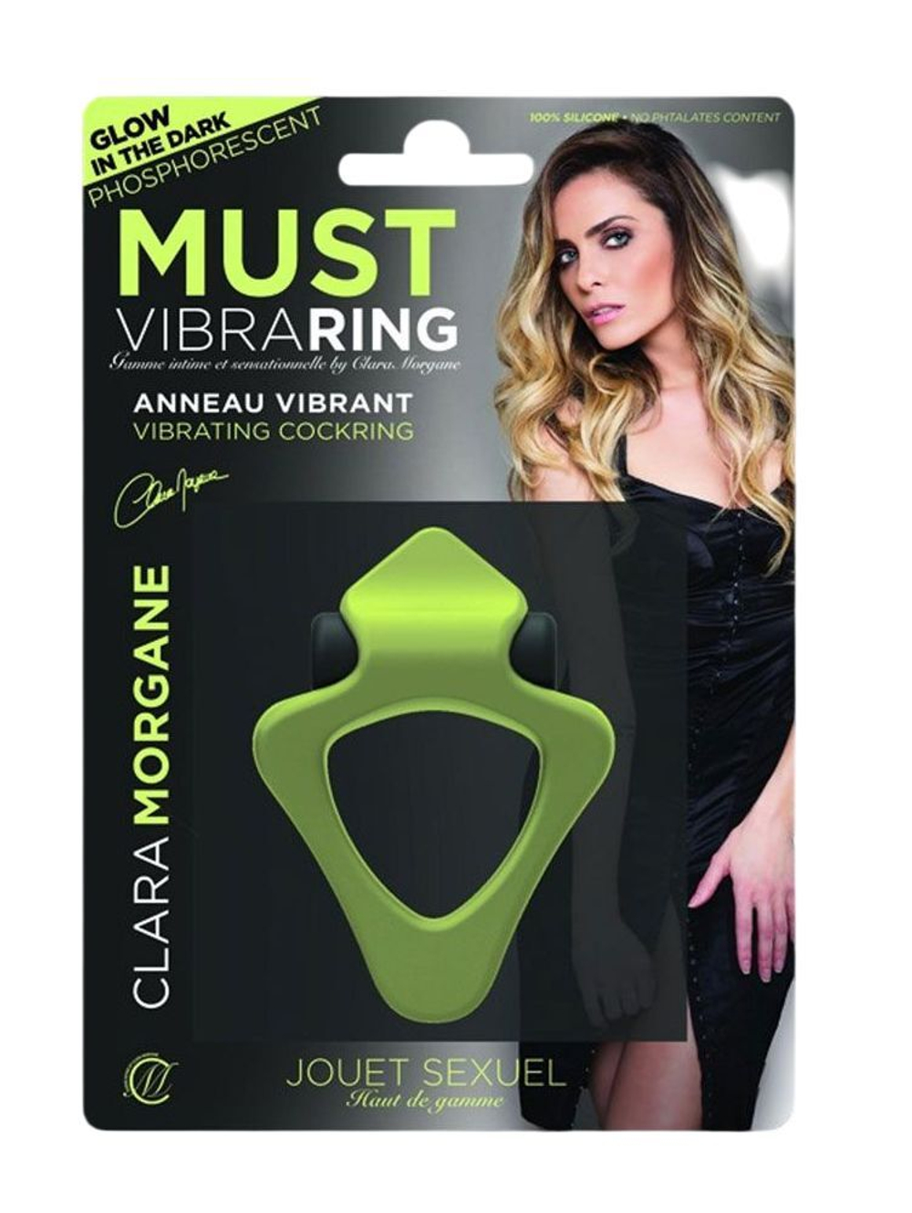 Люминесцентное эрекционное виброкольцо Must (Цвет: зеленый)