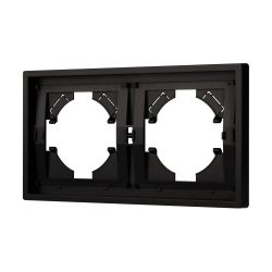 Рамка пластиковая FRM-TENDO-PL-2-BK (Arlight, Черный) 053840