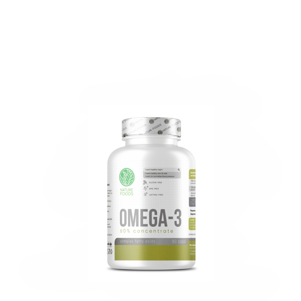 ОМЕГА-3 60% 90 КАПСУЛ (Nature Foods)