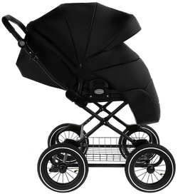 Детская коляска Roan Bass Next Classic Кожа d12 2 в 1 RCL300/1 Black