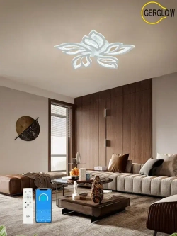 GERGLOW Люстра потолочная светодиодная с пультом,130 Вт