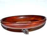 Деревянная тарелка Art of Siberia блюдо из сибирского кедра 285 мм. T1