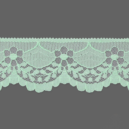 Кружево капрон. ш.4см. АА360 мятный