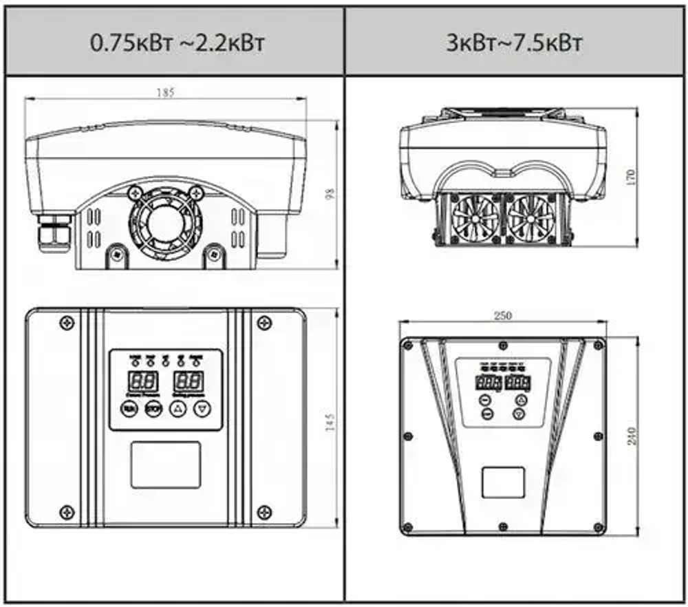 Частотный преобразователь Belamos FIL-10 2.2KW 220V с датчиком давления