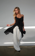 Комплект с топом на бретелях и рюшами