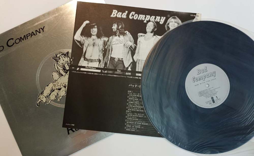 Винтажная виниловая пластинка LP Bad Company Run With The Pack (Japan 1976)