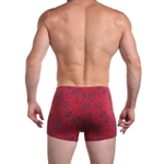 Мужские трусы-боксеры с цветочным принтом (Размер: XXL) (Цвет: черный)