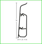 Плинтус 76х21х2200 Qvant