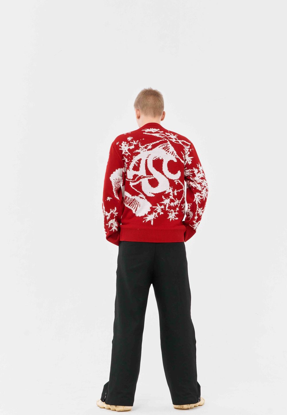 Свитер Ascension Candy Flip Двухсторонний красный/белый