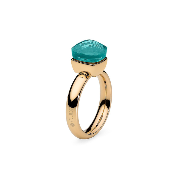 Кольцо Qudo Firenze blue apatite 17.8 мм 610139/17.8 BL/G размер 18