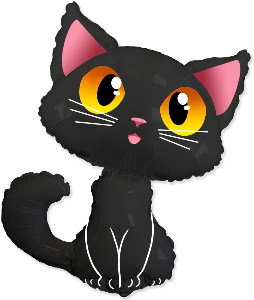 Шар Котенок черный