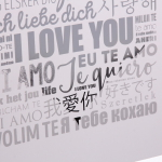 Пакет подарочный «I LOVE YOU» 32*26*12 см